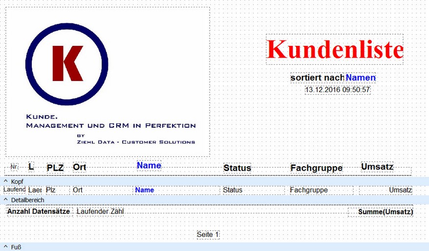 Der Reportgenerator ein einfaches Beispiel